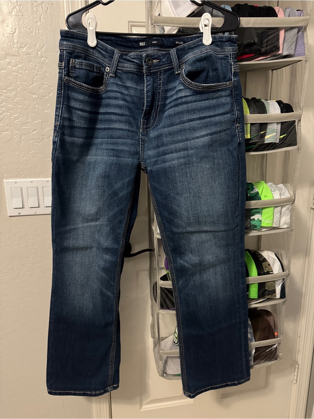 Men's Buckle BKE ‘Aiden’ Blue Straight-Leg Jeans